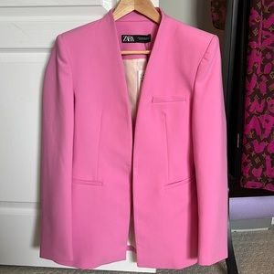 Zara NWT Bubble Gum Pink Blazer